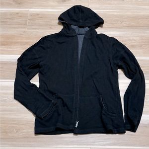 Men’s Elie Tahari Black wool hooded jacket